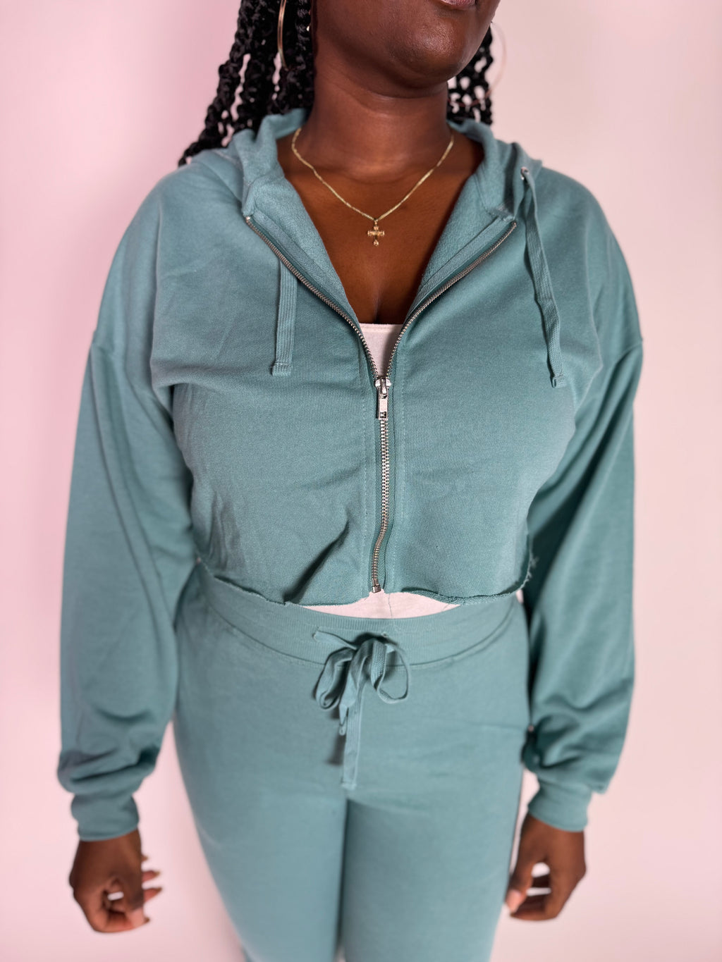 Off the Grid Crop Hoodie