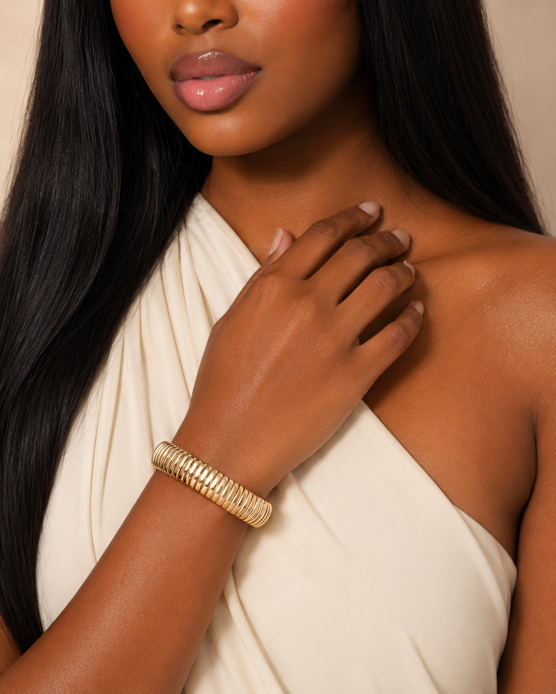 The Nova Gold Stretch Bracelet