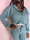 Off the Grid Crop Hoodie