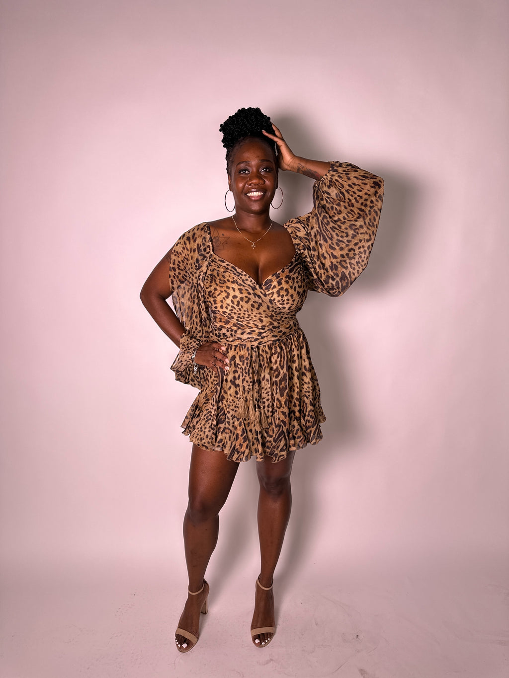 The Wild Thoughts Leopard Romper