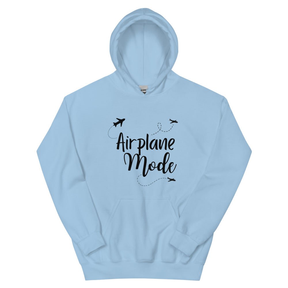 Airplane Mode Hoodie - Her Pink PassportLight Blue