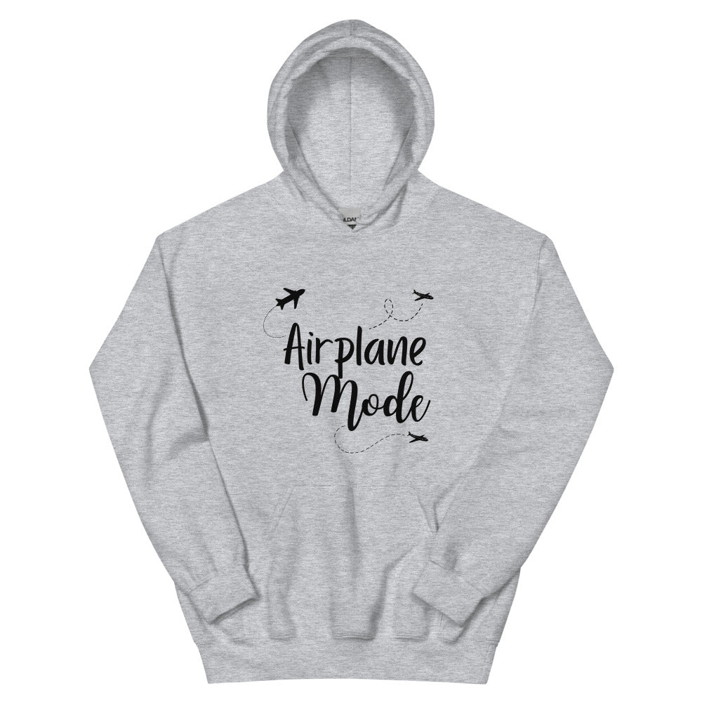 Airplane Mode Hoodie - Her Pink PassportSport Grey