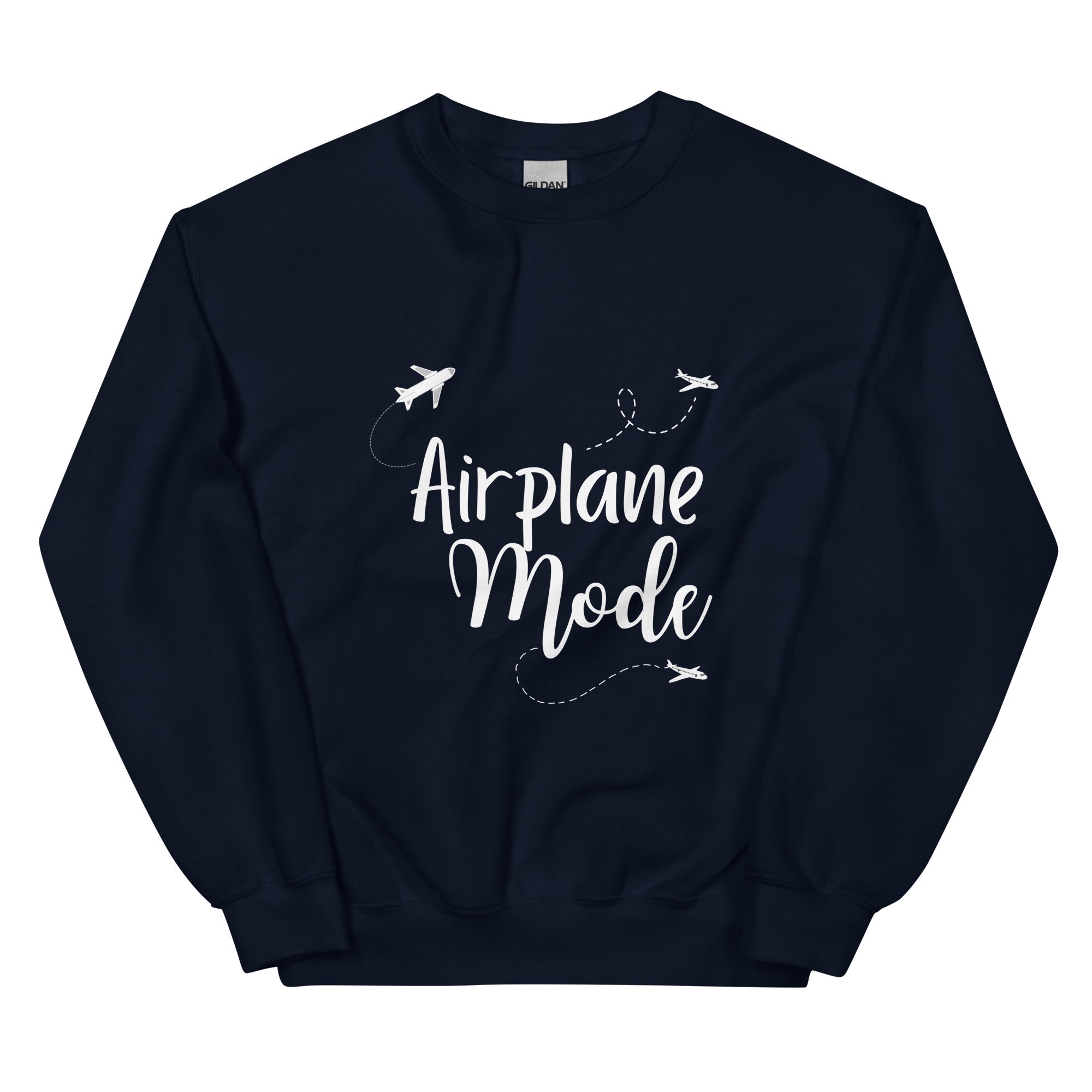 Airplane Mode Sweatshirt - Her Pink PassportNavy
