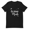 Airplane Mode White Print T - Shirt - Her Pink PassportBlack