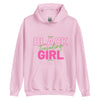 Black Girl Traveling Hoodie - Her Pink PassportLight Pink