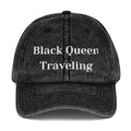 Black Queen Traveling Vintage Hat - Her Pink Passport