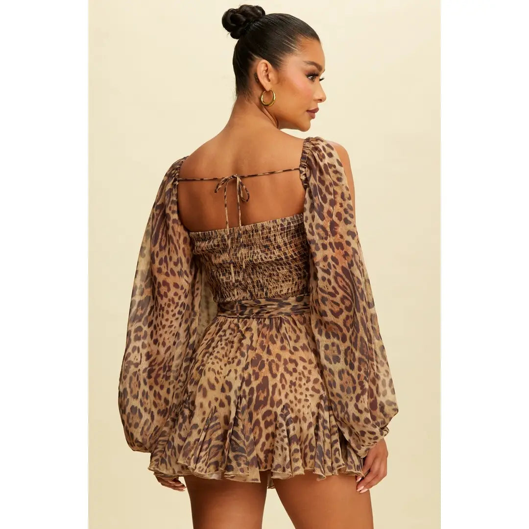 The Wild Thoughts Leopard Romper