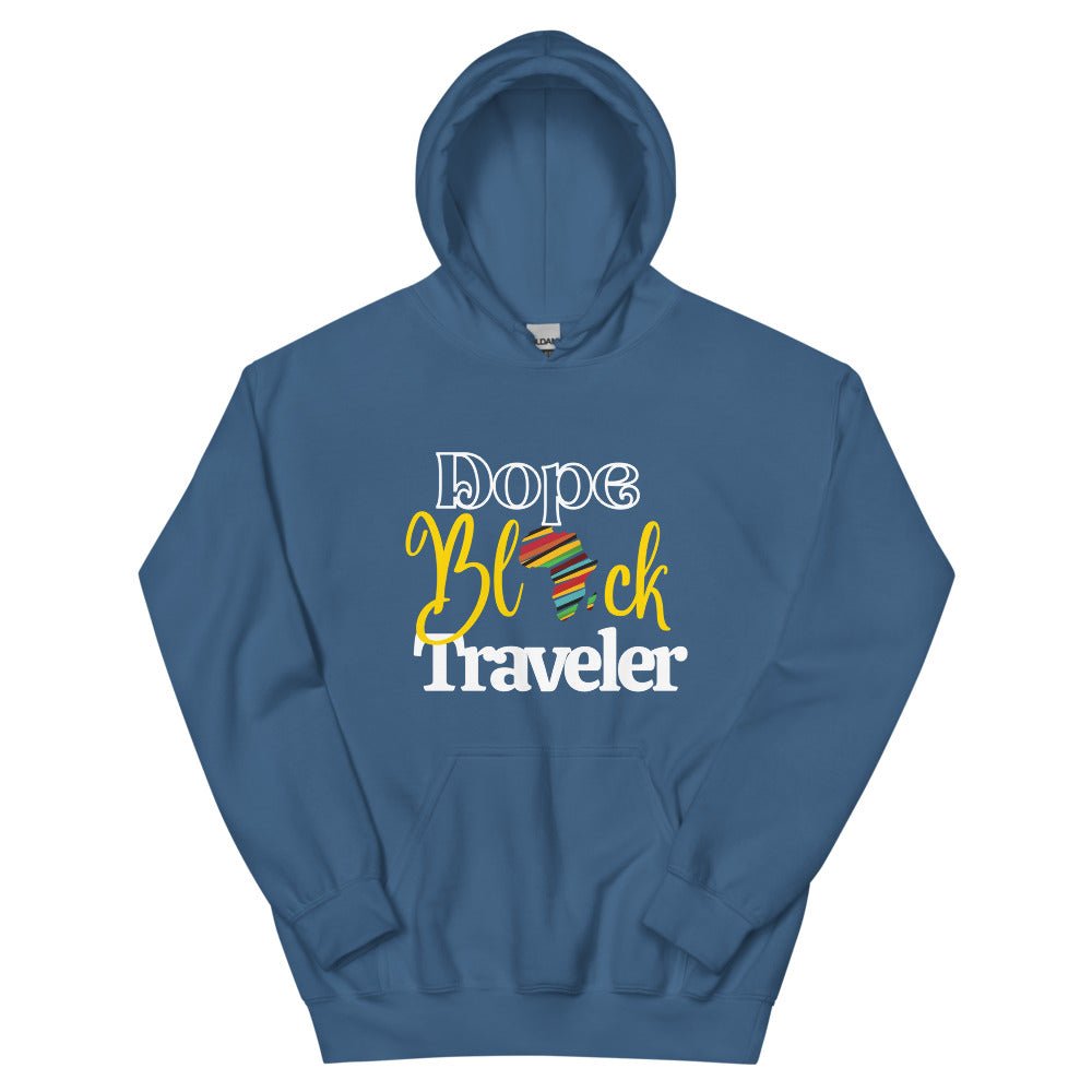 Dope Black Traveler Hoodie - Her Pink PassportIndigo Blue