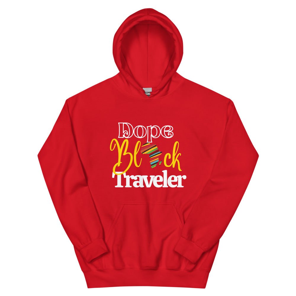 Dope Black Traveler Hoodie - Her Pink PassportRed