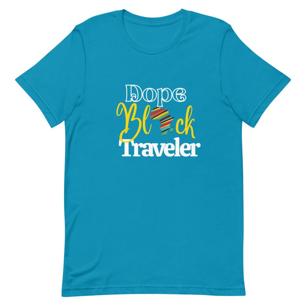 Dope Black Traveler T - Shirt - Her Pink PassportAqua