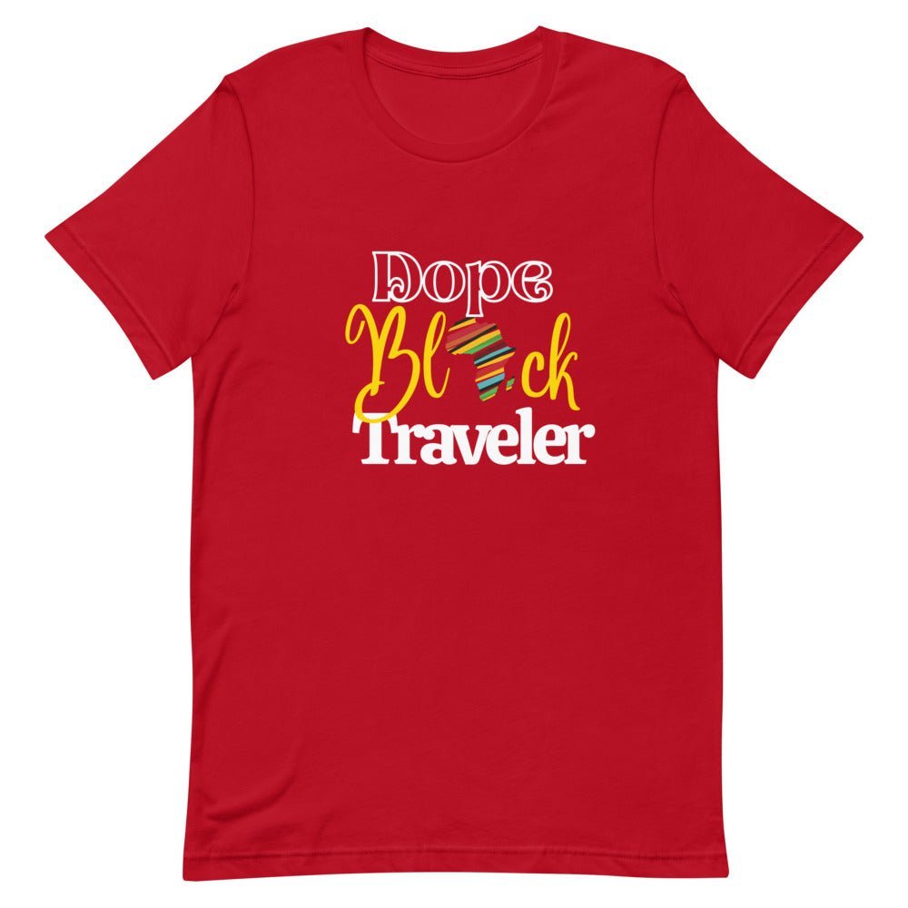 Dope Black Traveler T - Shirt - Her Pink PassportRed