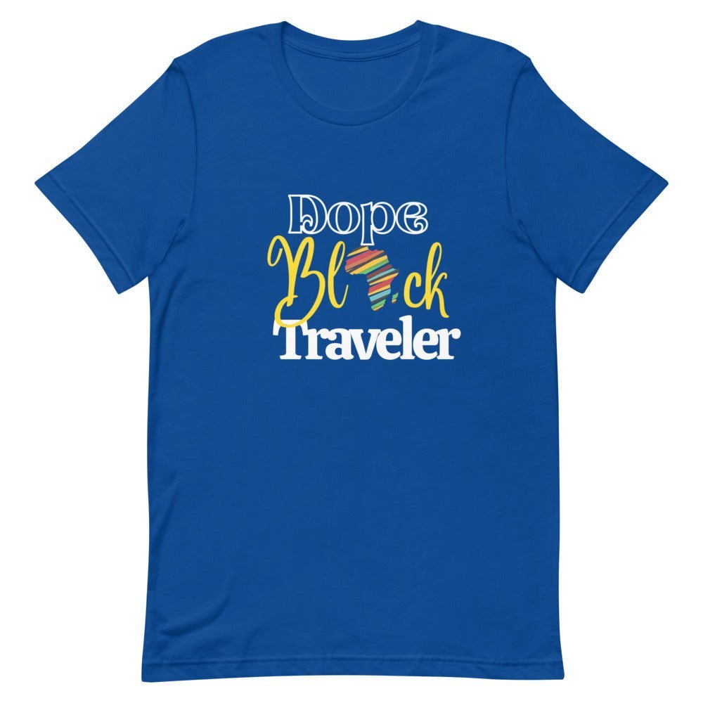 Dope Black Traveler T - Shirt - Her Pink PassportTrue Royal