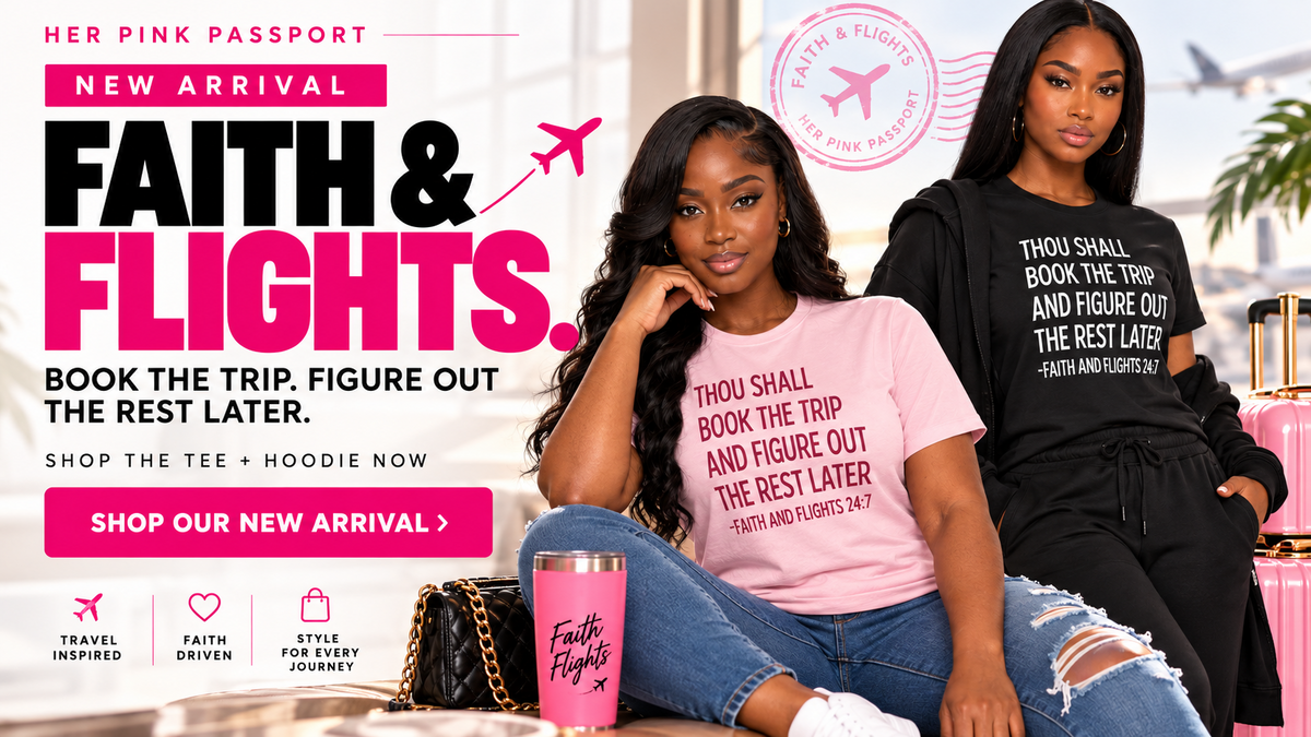 Faith and Flights desktop homepage hero