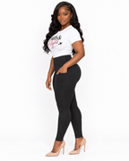 Side pocket view with Faith and Flights top