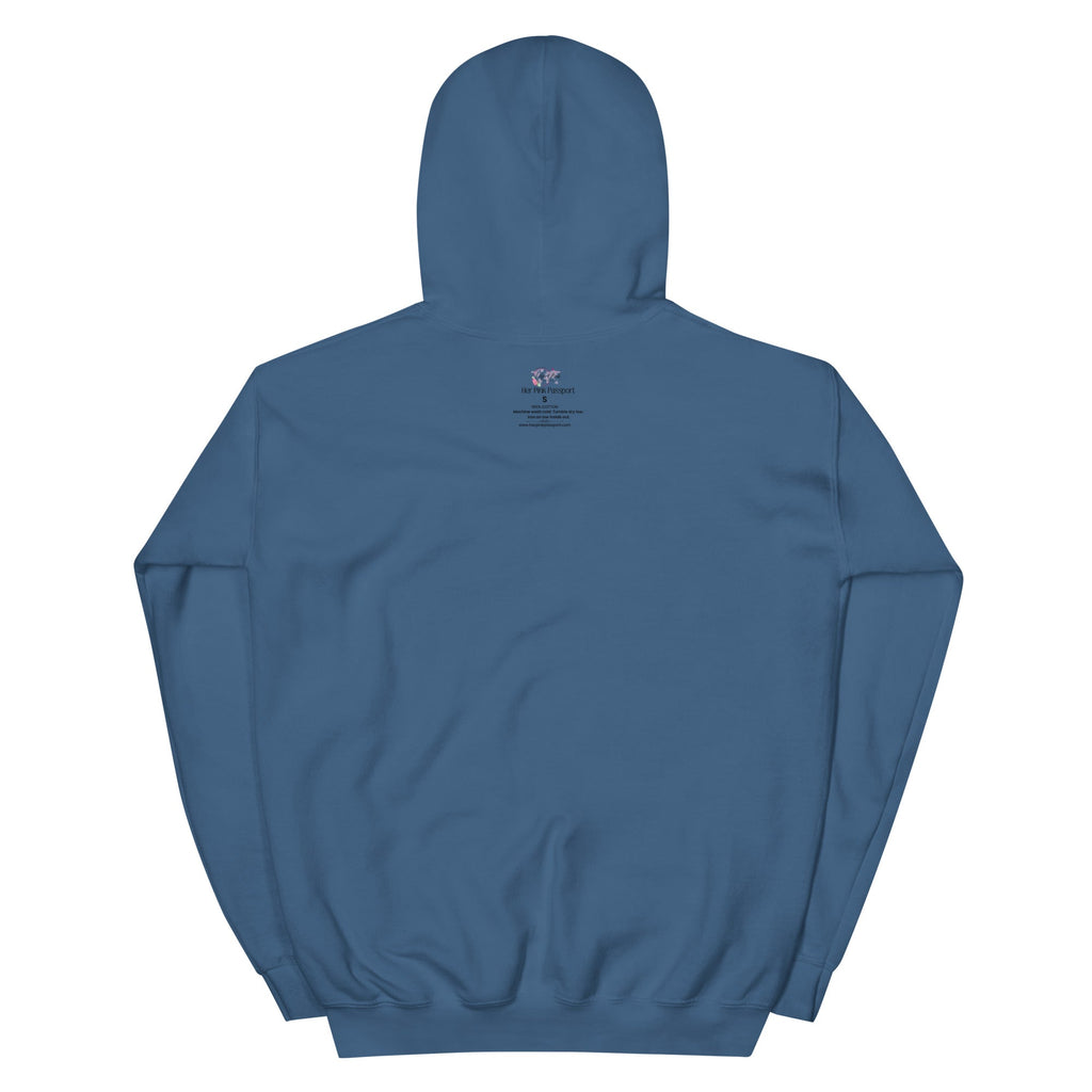 My Trips, My Business Hoodie - Her Pink PassportIndigo Blue
