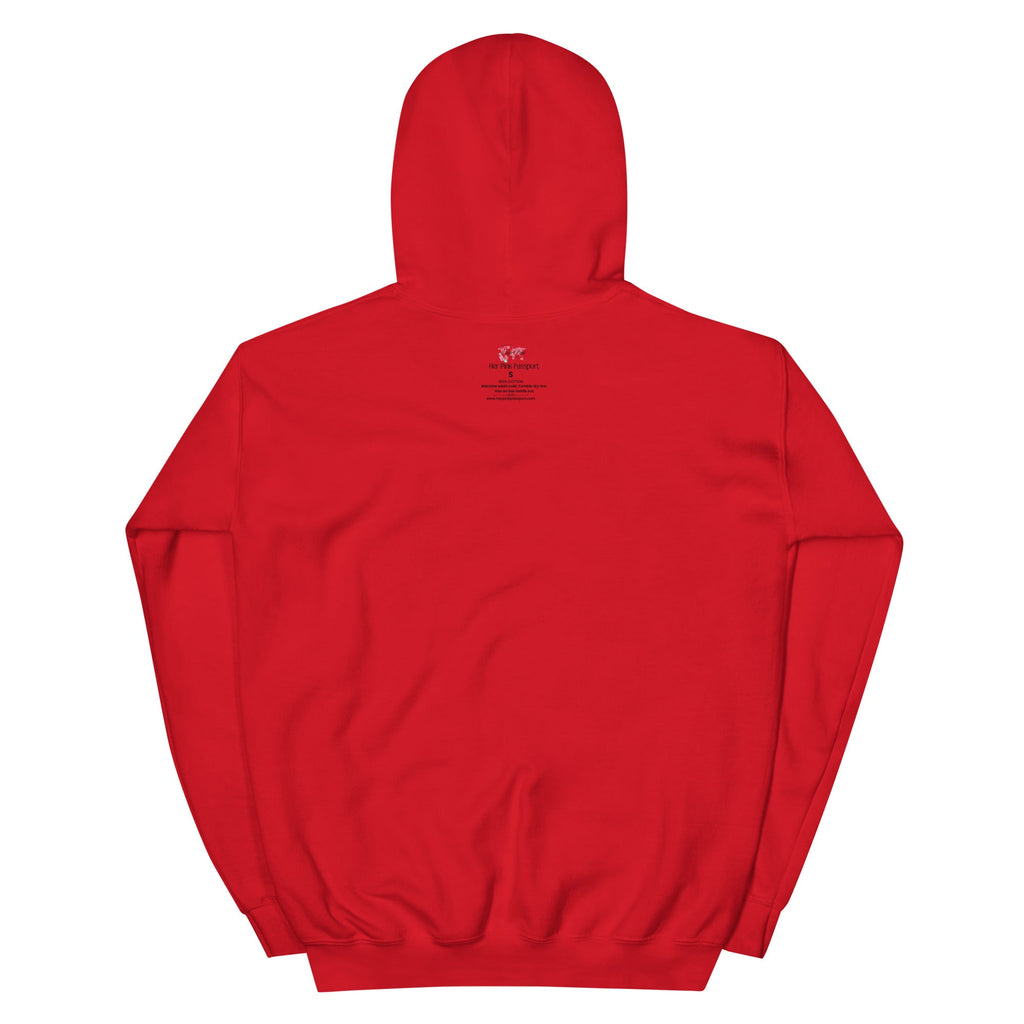 My Trips, My Business Hoodie - Her Pink PassportRed