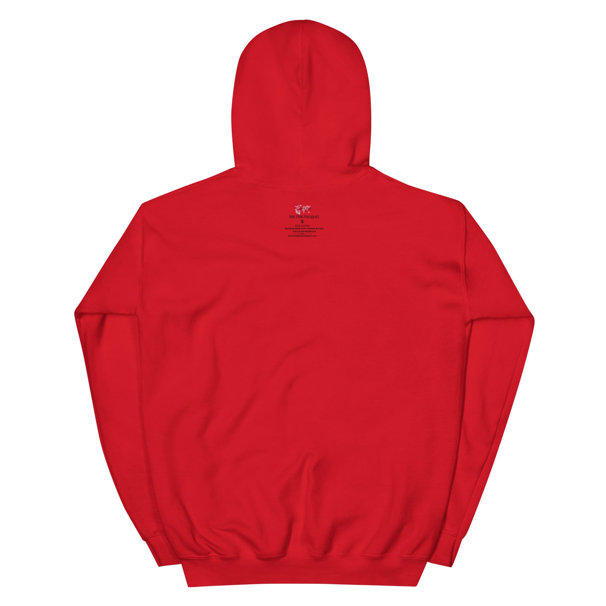 My Trips, My Business Hoodie - Her Pink PassportRed