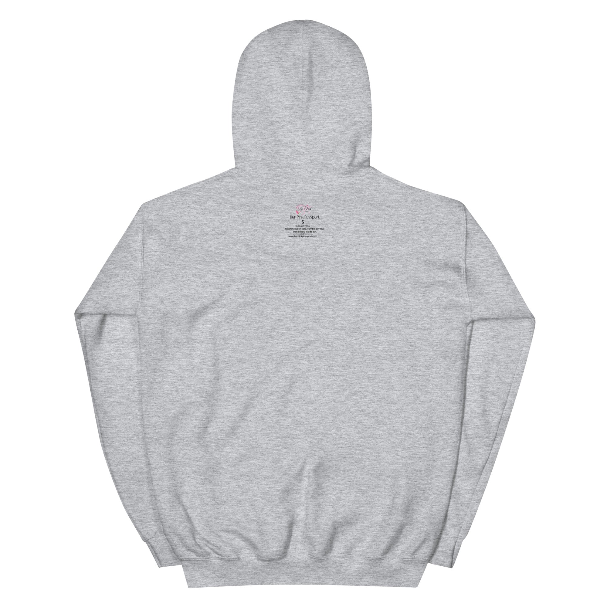 My Trips, My Business Hoodie - Her Pink PassportSport Grey