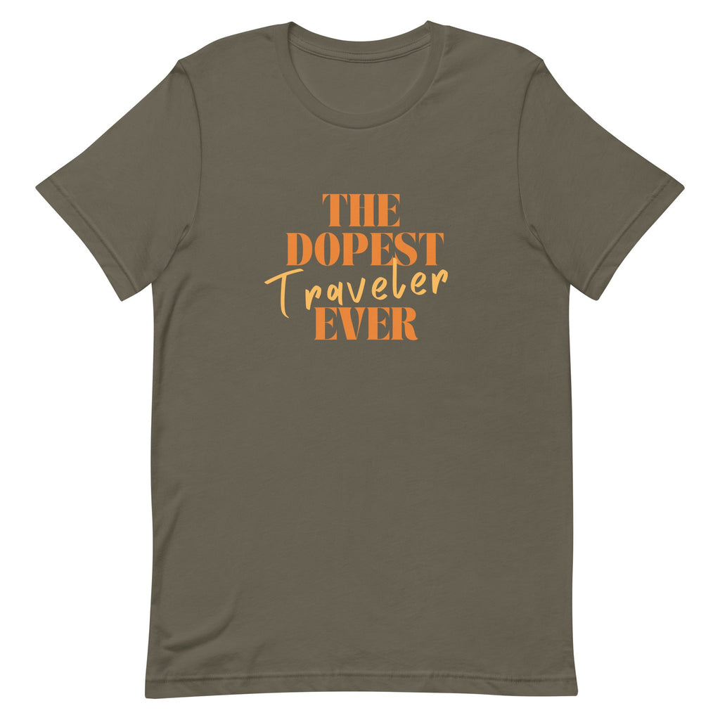 The Dopest Traveler Unisex T - shirt - Her Pink PassportArmy