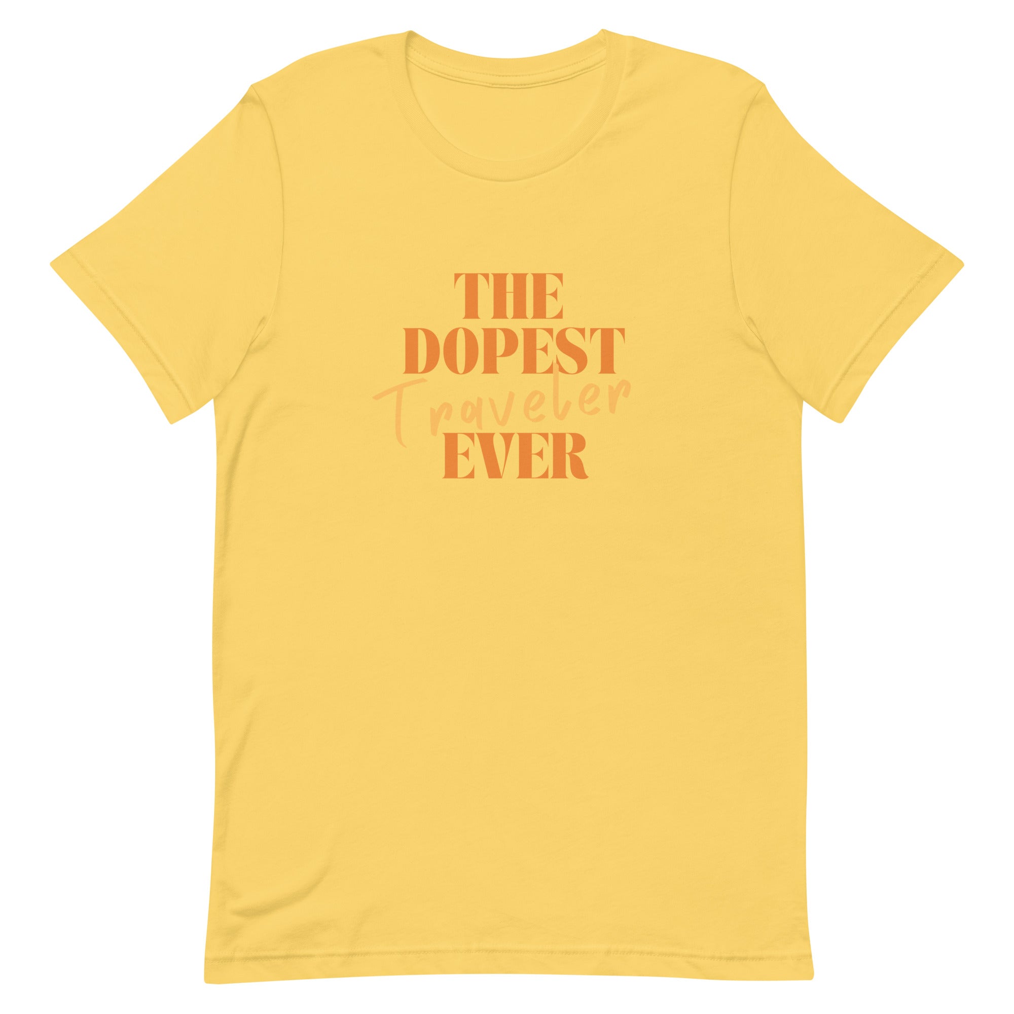 The Dopest Traveler Unisex T - shirt - Her Pink PassportYellow