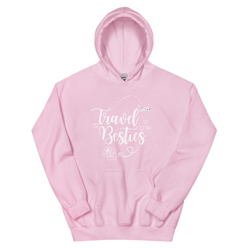 Travel Besties Hoodie - Her Pink PassportLight Pink