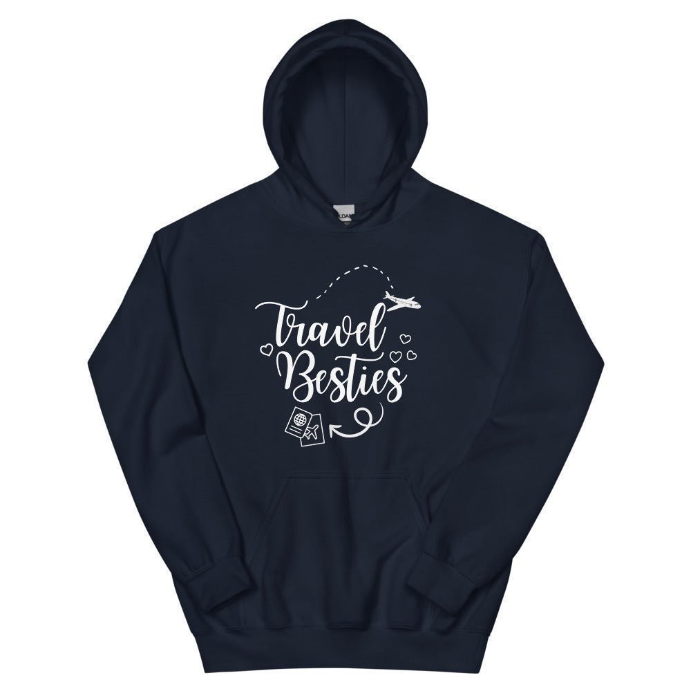Travel Besties Hoodie - Her Pink PassportNavy