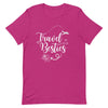 Travel Besties White Print T - Shirt - Her Pink PassportBerry