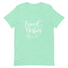 Travel Besties White Print T - Shirt - Her Pink PassportHeather Mint