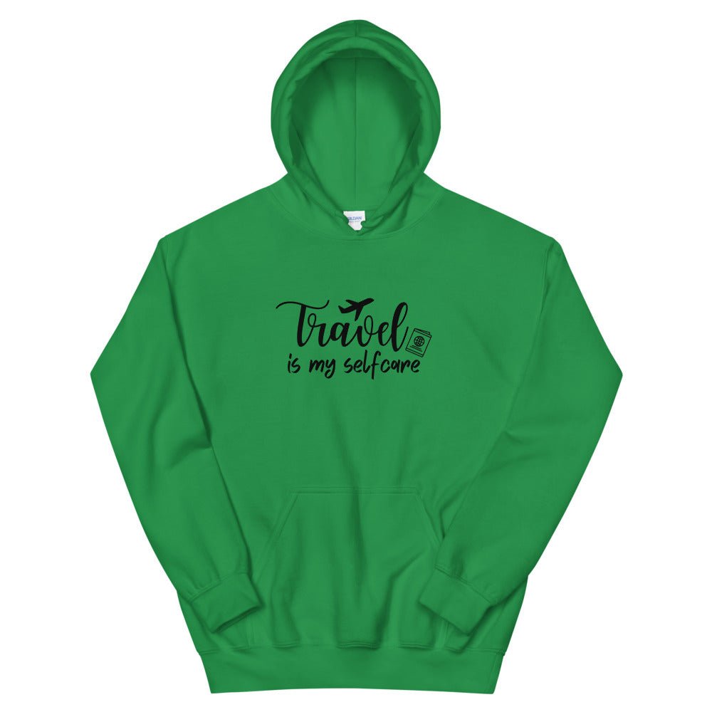 Travel is my Selfcare Hoodie - Her Pink PassportIrish Green