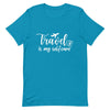 Travel is My Selfcare White Print T - Shirt - Her Pink PassportAqua