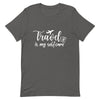 Travel is My Selfcare White Print T - Shirt - Her Pink PassportAsphalt