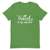 Travel is My Selfcare White Print T - Shirt - Her Pink PassportLeaf