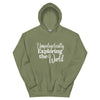 Unapologetically Exploring the World Unisex Hoodie - Her Pink PassportMilitary Green