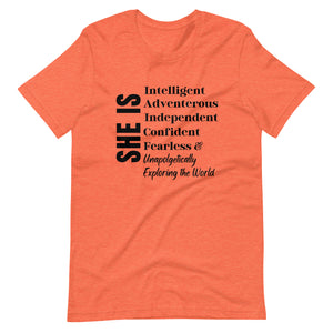 She is...Traveling the World T-shirt