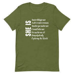 She is...Traveling the World T-shirt