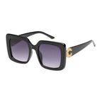 Vacay Mode Jeweled Sunglasses - Black