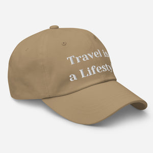 Travel is a Lifestyle Dad hat