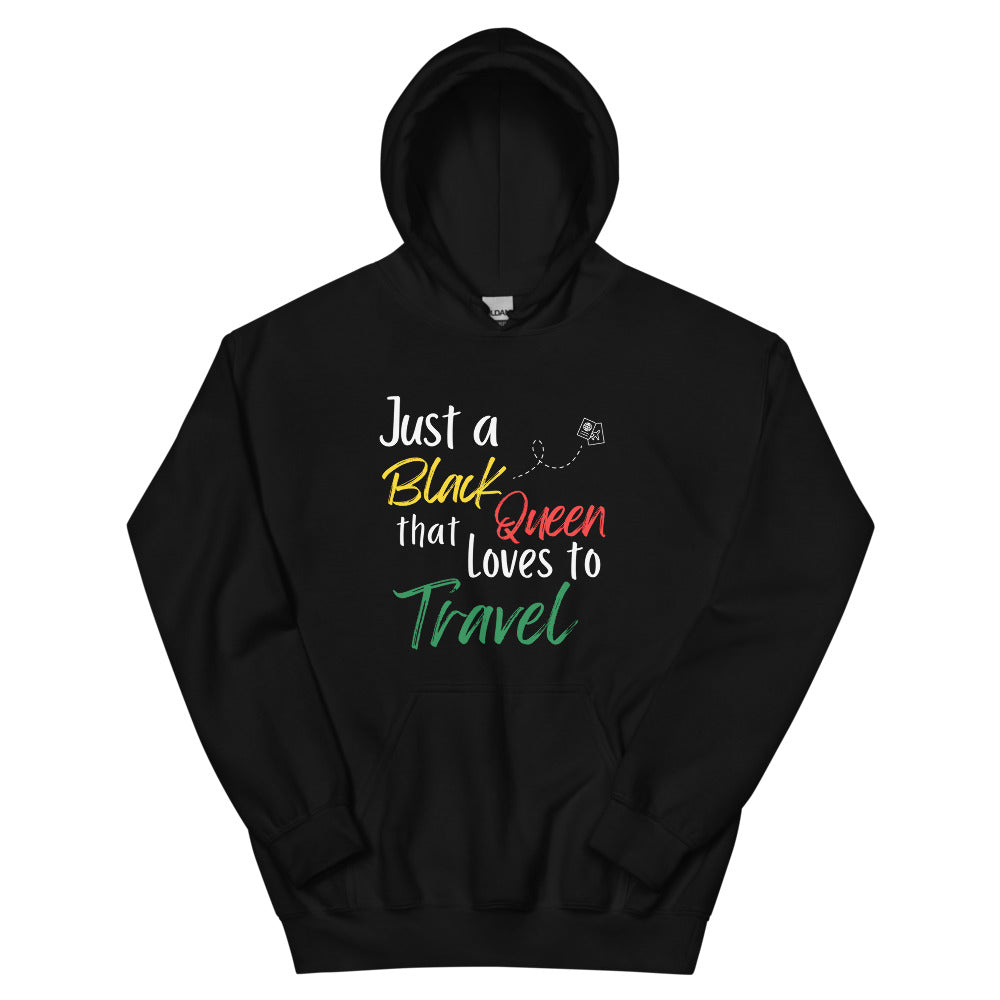 Just a Black Queen that Loves to Travel Hoodie