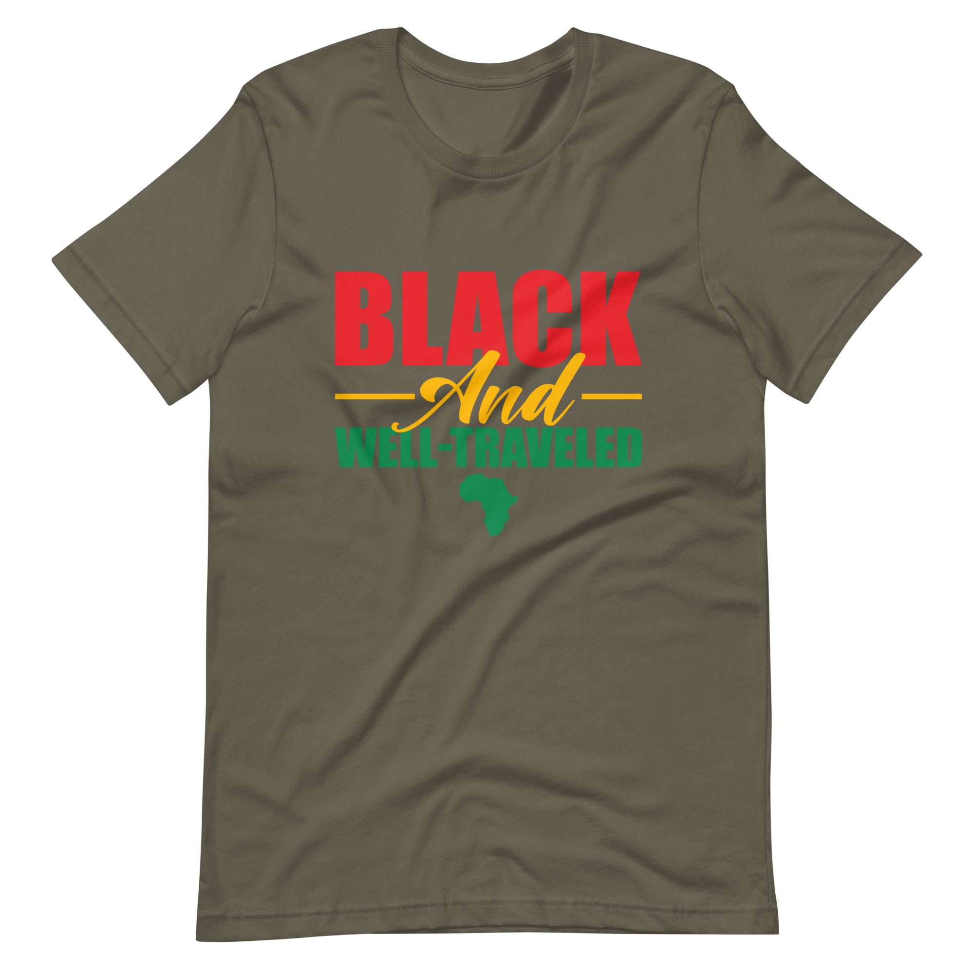 Black and Well-Traveled Unisex Travel Shirt