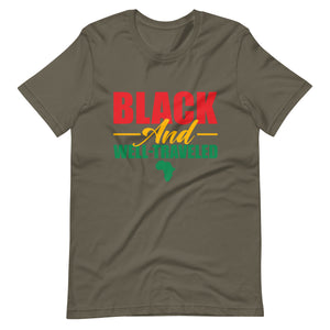 Black and Well-Traveled Unisex Travel Shirt