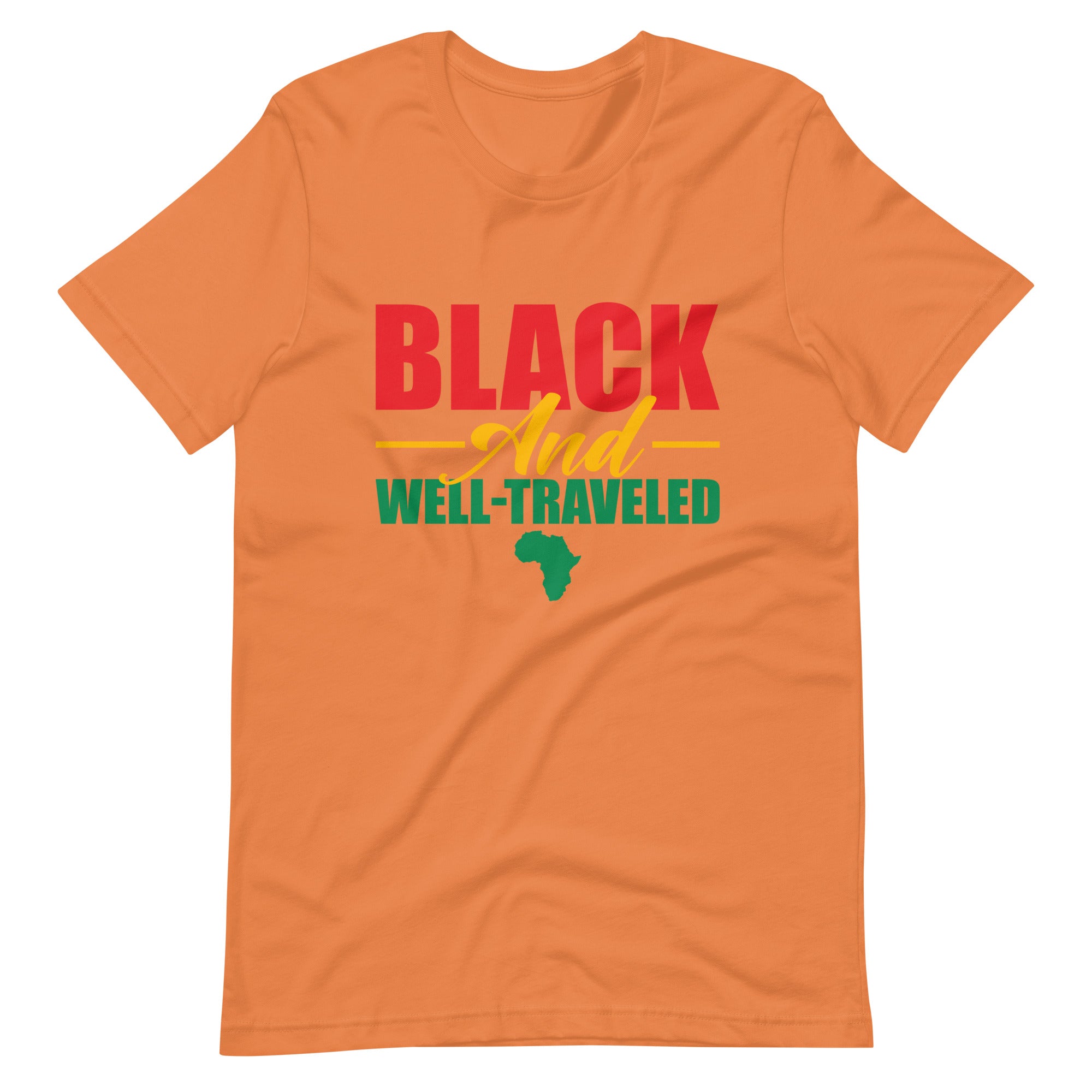 Black and Well-Traveled Unisex Travel Shirt