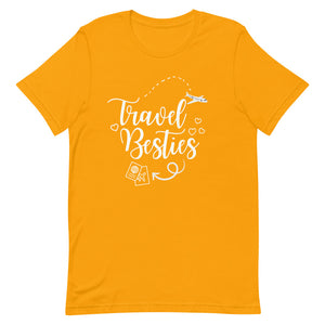 Travel Besties White Print T-Shirt