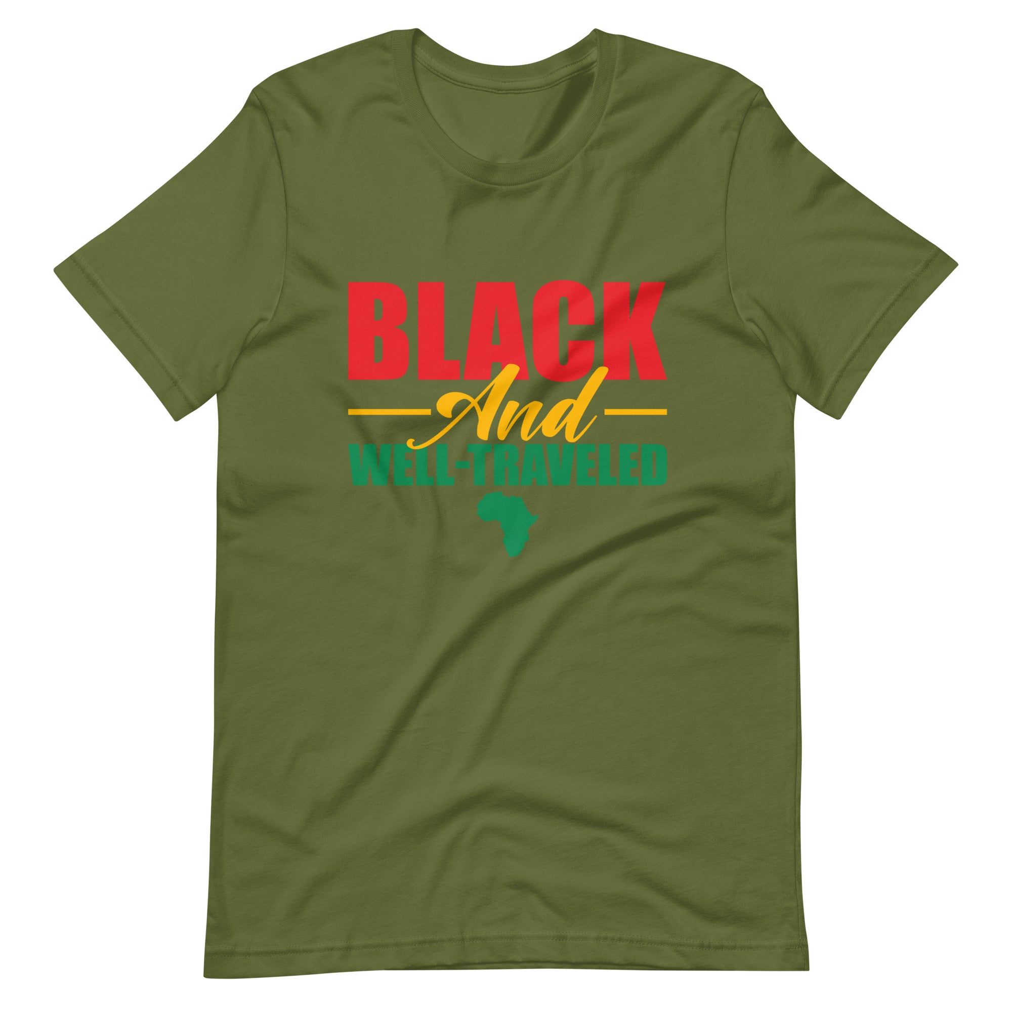 Black and Well-Traveled Unisex Travel Shirt