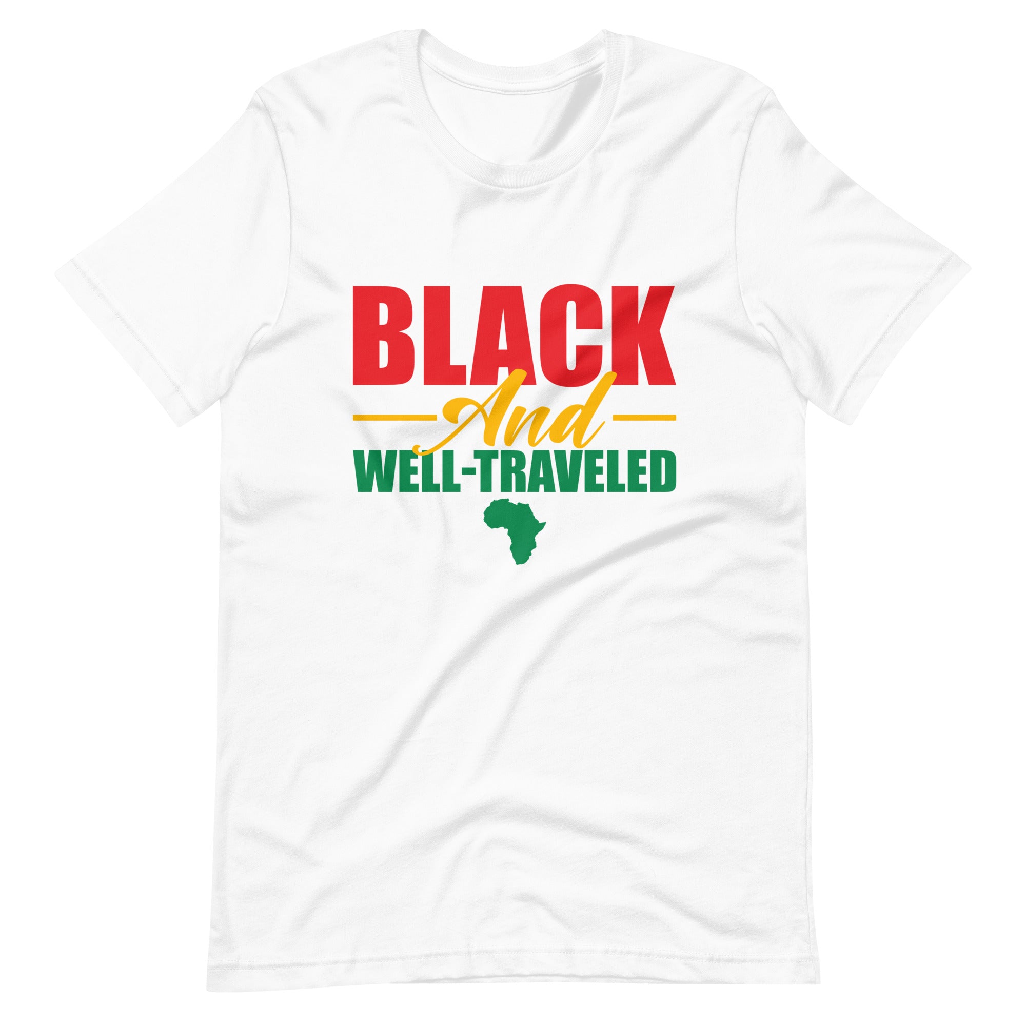 Black and Well-Traveled Unisex Travel Shirt