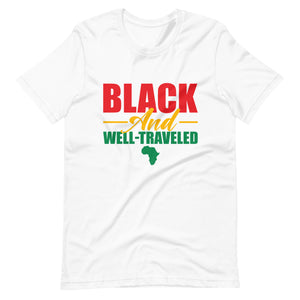 Black and Well-Traveled Unisex Travel Shirt