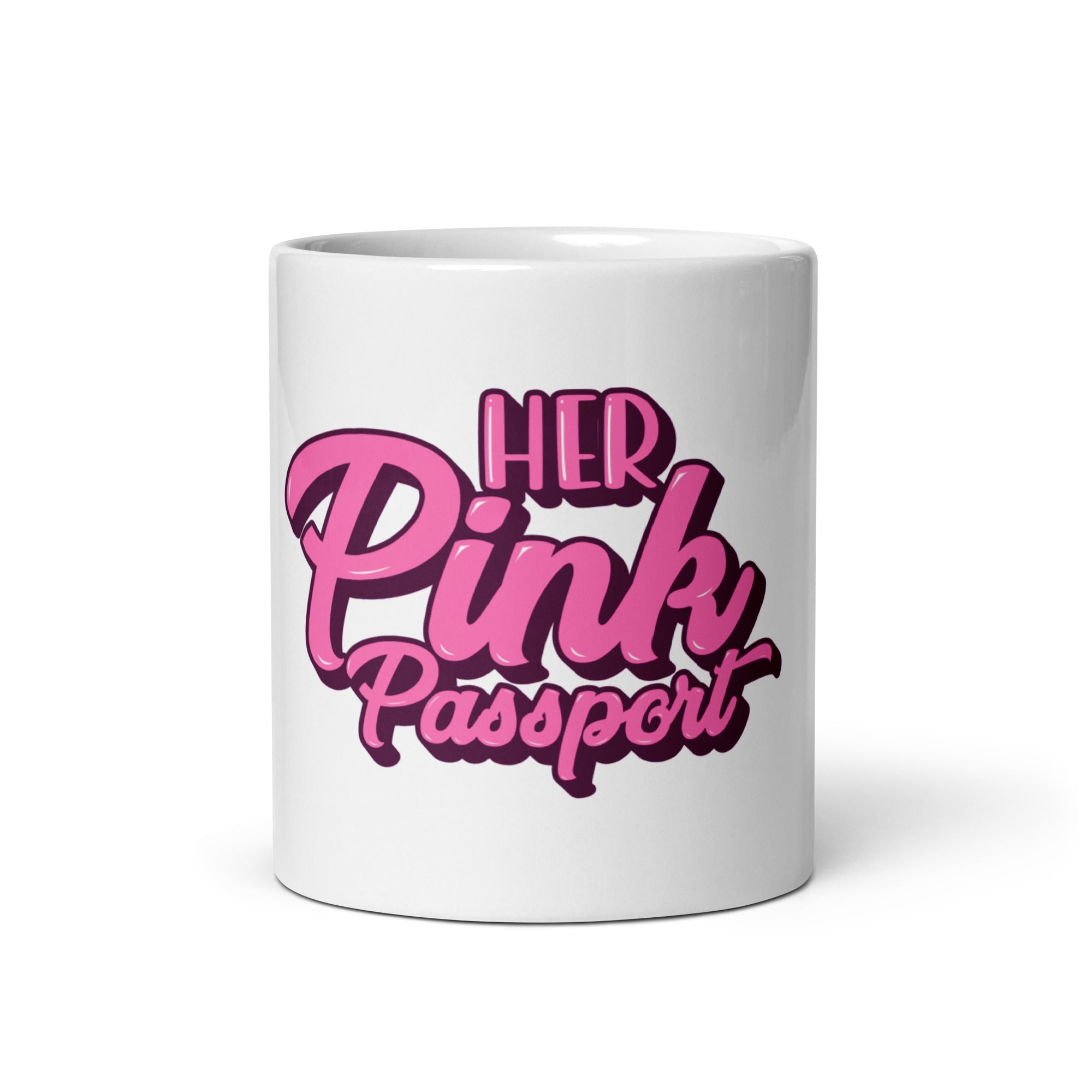 Her Pink Passport Signature Mug