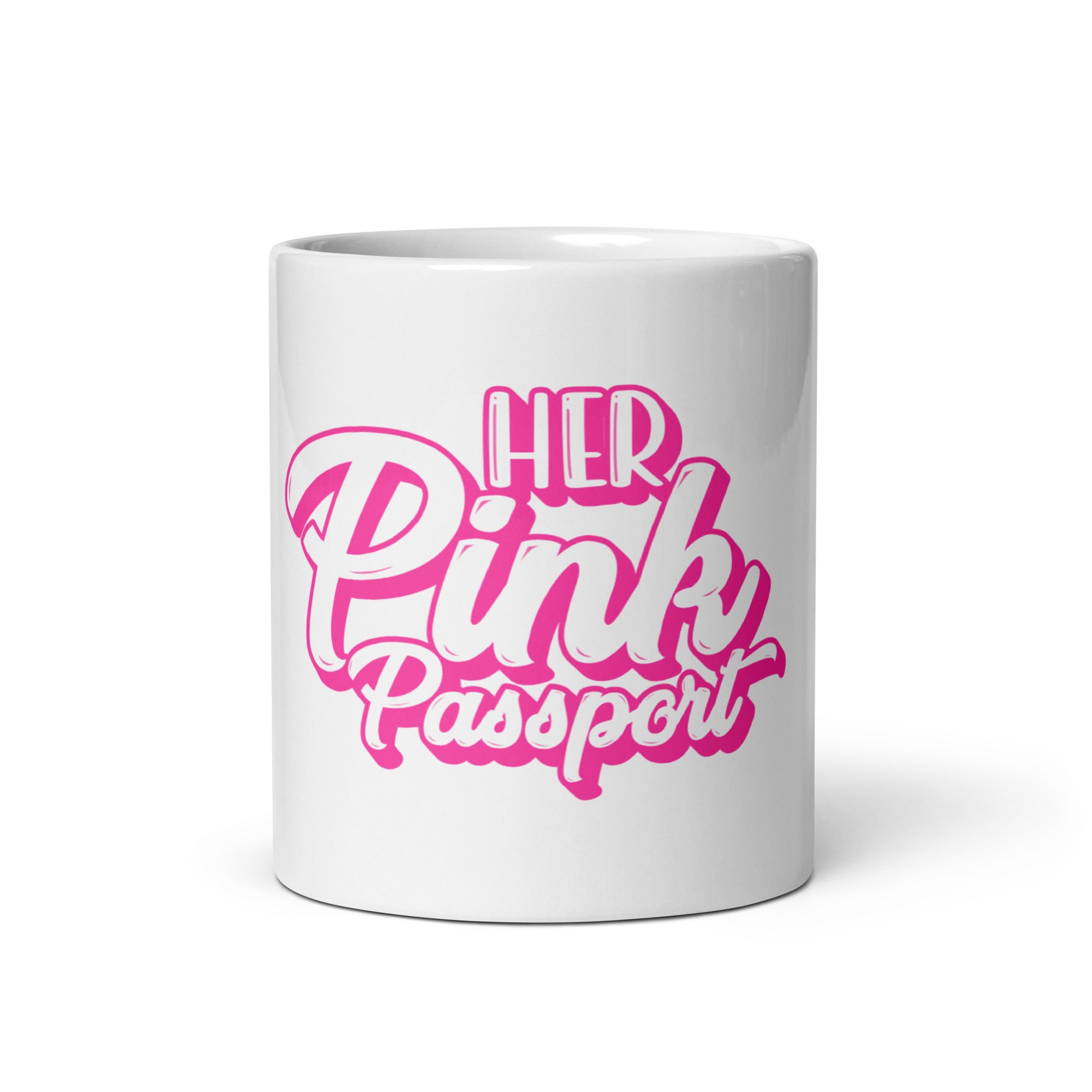 Her Pink Passport Signature Mug
