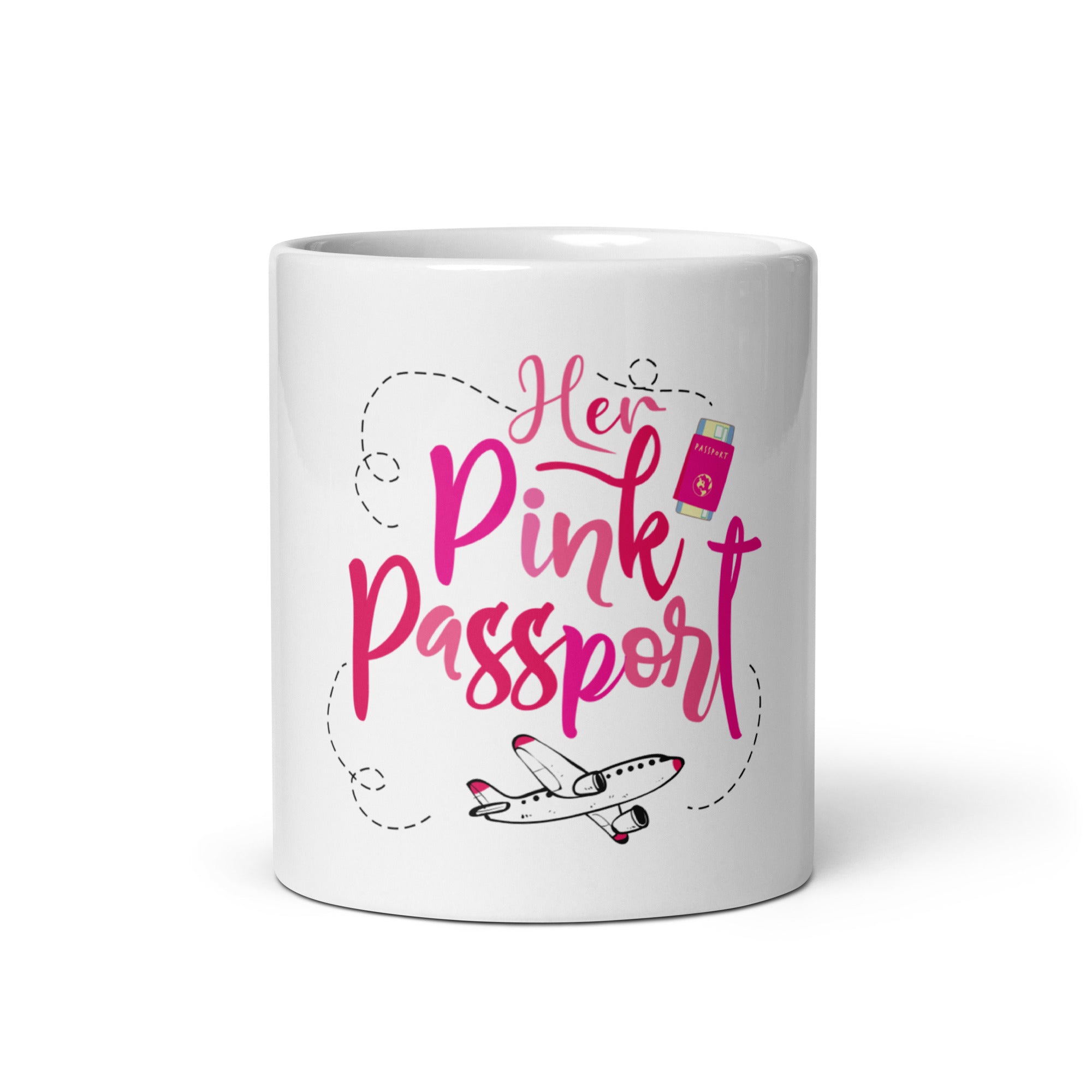 Her Pink Passport Signature Mug