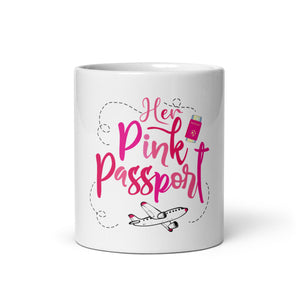 Her Pink Passport Signature Mug