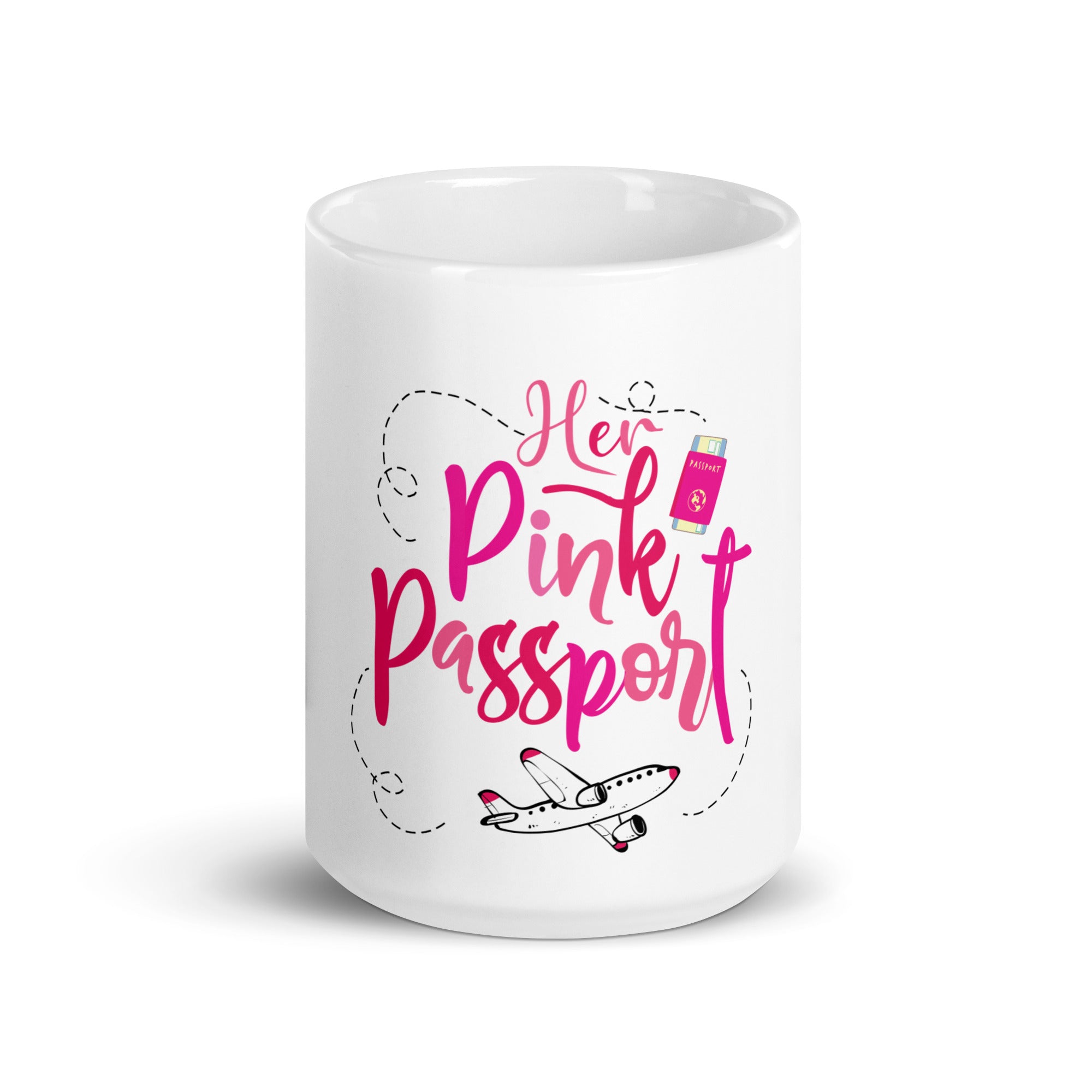 Her Pink Passport Signature Mug